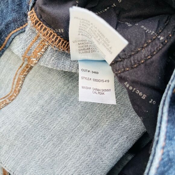 Articles of Society Sarah Skinny Cal Peak 5 pocket jeans size 25. - Picture 8 of 9